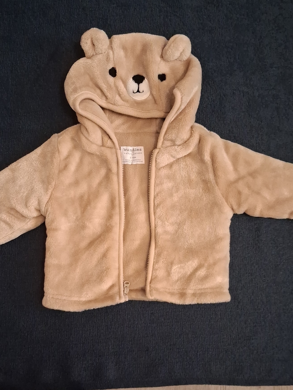 Plush Bear Hooded Jacket in Tan - Bundles